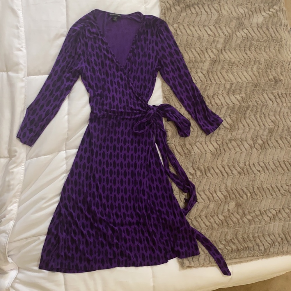 Purple Wrap Dress